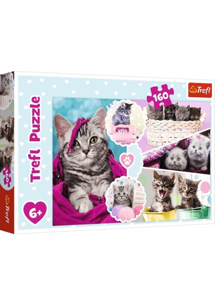 Trefl Çoçuk Puzzle Lovely Kittens 160 Parça Puzzle