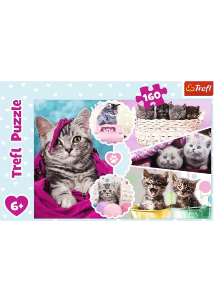 Trefl Çoçuk Puzzle Lovely Kittens 160 Parça Puzzle