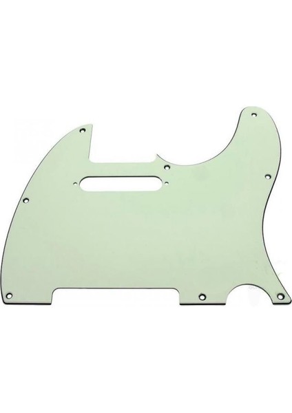 Pickguard Tele 8 Hole 3-Ply Mint Green