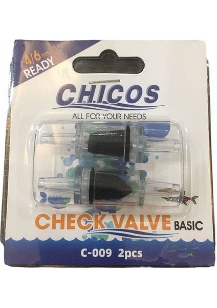 Chıcos Ikili Check Valve Akvaryum Sibop