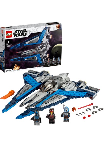 ® Star Wars# Mandalorlu Starfighter# 75316 - Çocuklar için 3 LEGO® Minifigürlü Yaratıcı Oyuncak Yapım Seti (544 Parça)