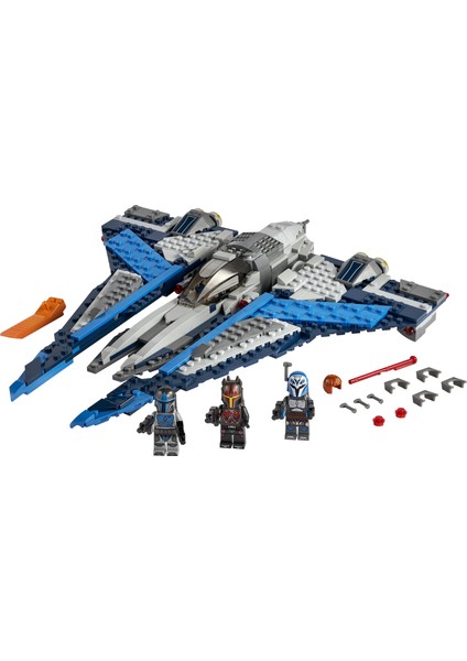 ® Star Wars# Mandalorlu Starfighter# 75316 - Çocuklar için 3 LEGO® Minifigürlü Yaratıcı Oyuncak Yapım Seti (544 Parça)