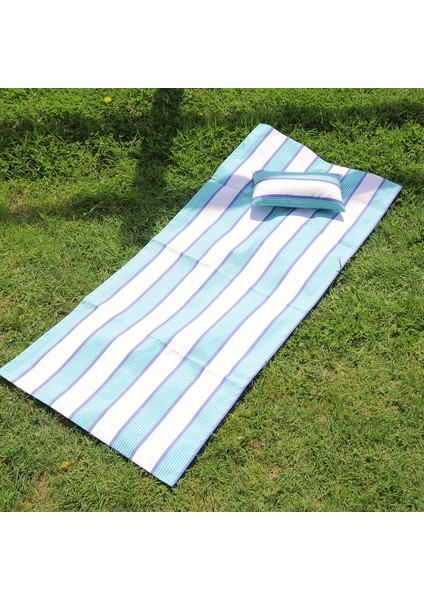 Mini Yastıklı Plaj / Piknik Örtüsü- Su ve Kum Tutmayan Kumaş