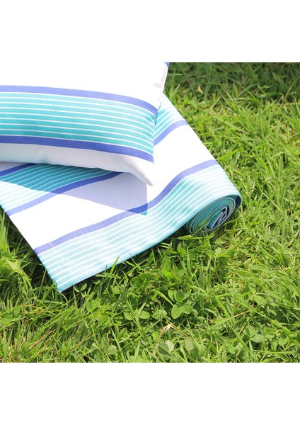 Mini Yastıklı Plaj / Piknik Örtüsü- Su ve Kum Tutmayan Kumaş indirimleri