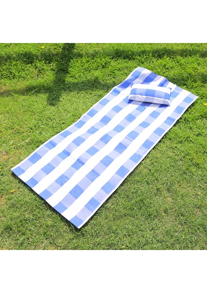 Mini Yastıklı Plaj / Piknik Örtüsü- Su ve Kum Tutmayan Kumaş