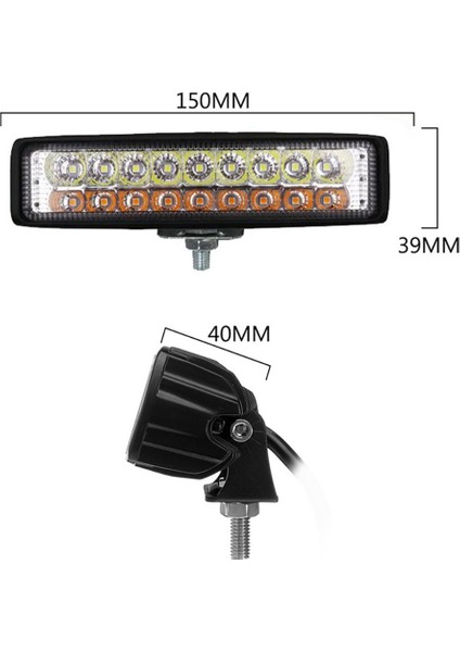 Solana 18 W Motosiklet Off Road Yatay Sis Farı Takımı indirimleri
