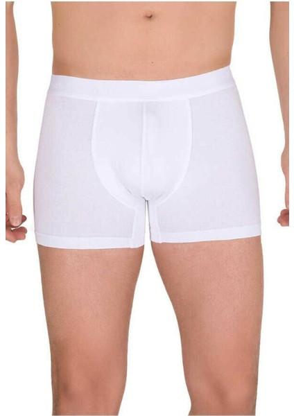 2 Adet Beyaz Renk Modal Boxer
