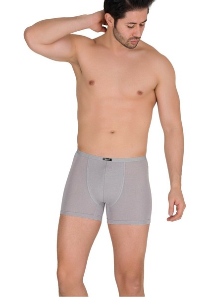 2 Adet Gri Renk Ince Kemerli Modal Boxer