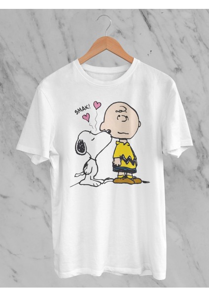 Snoopy Baskılı Erkek T-Shirt