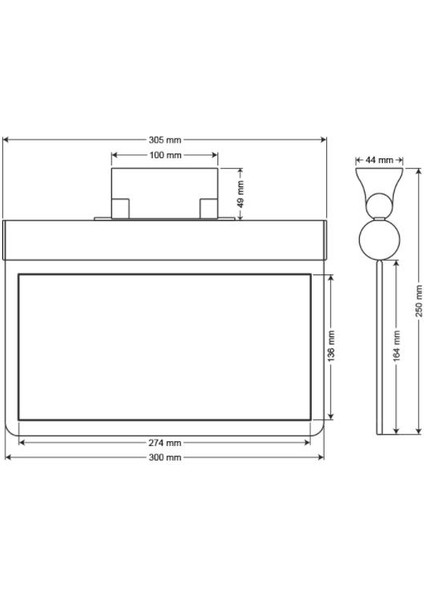 Sfs Sıva Altı SFS30-3-L-SA Acil Çıkış Yönlendirme Armatürü Sürekli ve Kesintide 180 Dak. Yanan 11XF LED