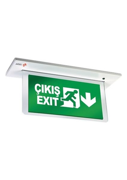 Sfs Sıva Altı SFS24-3-L-SA Acil Çıkış Yönlendirme Armatürü Sürekli ve Kesintide 180 Dak. Yanan 11XF LED