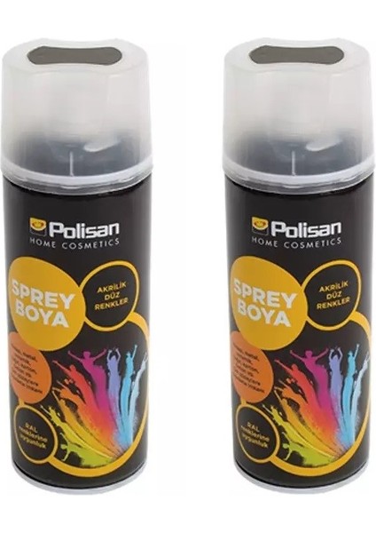 Akrilik Sprey Boya Parlak Siyah 2 x 400 ml
