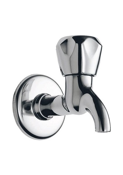 Topaç Krom Kısa Musluk Bahçe Lavabo Musluğu