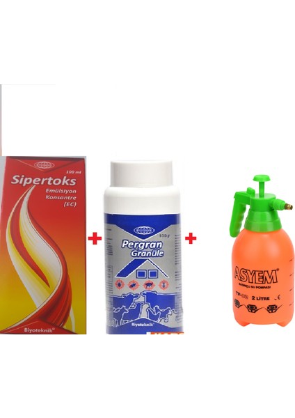 Sipertoks 100ML +PERGAN100 Gr(Gran.)+2 Lt Pompası