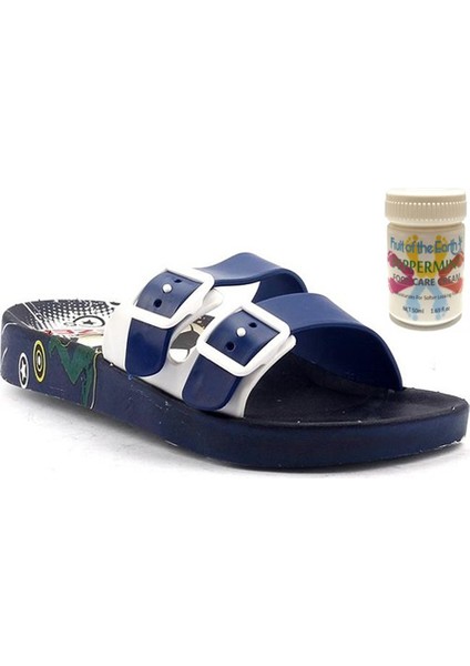 Gzr Erkek Çocuk Plaj Ev Banyo Deniz Havuz Günlük Terlik 50ML Nane Ferahlığı Topuk Çatlağı ve Nasır Giderici Krem