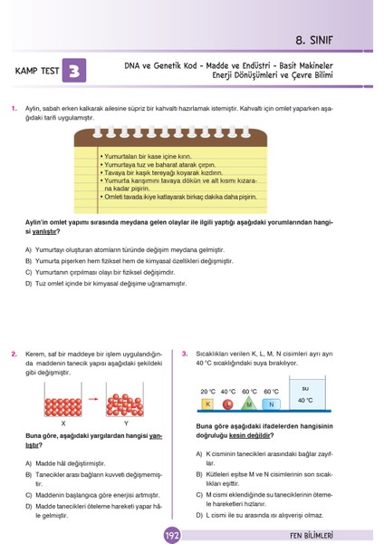 8.Sınıf LGS Yeni Nesil Soru Bankası Seti