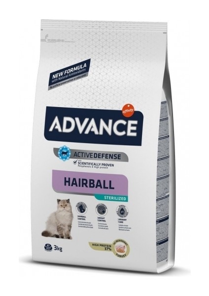 Hairball Hindili Kısır Kedi Maması 3 kg