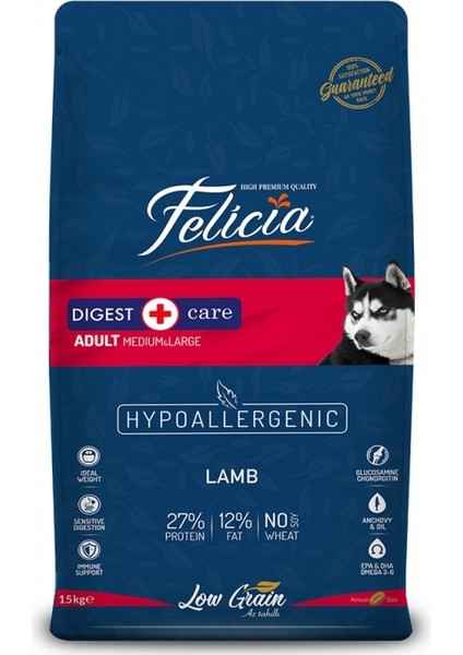 Adult Large Breed Kuzu Etli Yetişkin Köpek Maması 15 kg