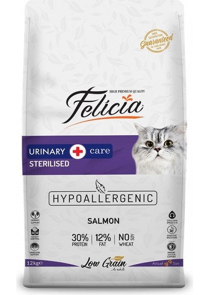 Hypoallergenic Somonlu Kısır Yetişkin Kedi Maması 12 kg