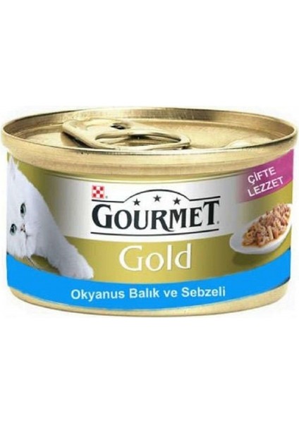 Gold Okyanus Balığı ve Sebzeli Kedi Konservesi 85 gr