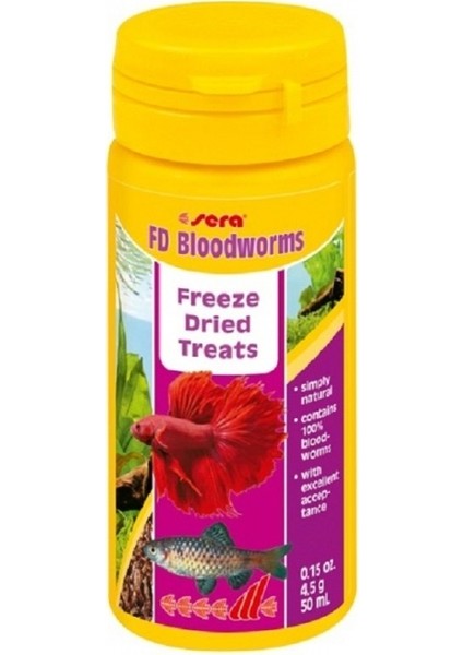 Fd Bloodworms Kurutulmuş Kan Kurdu 50 ml