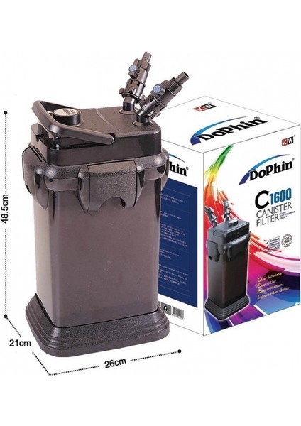 C1600 Akvaryum Dış Filtre 1600 L/h