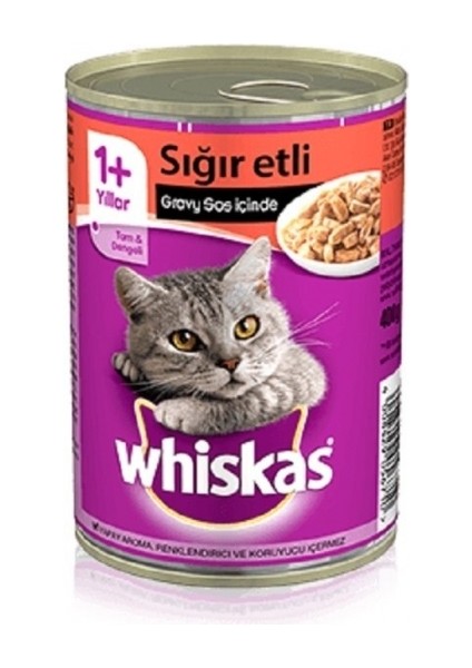 Sığır Etli Konserve Kedi Yaş Maması 400 gr