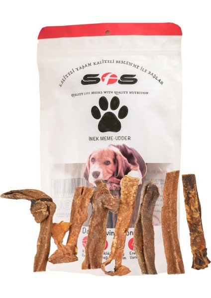 Doğal Kurutulmuş Köpek Ödülü İnek Memesi 100 g fiyatları