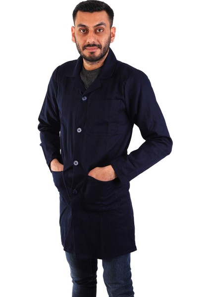 Eser - Bay Alpaka Önlük Çıtçıtlı - Lacivert