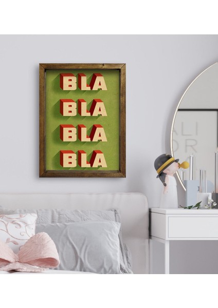 Gift Yatak Odası Konseptli Doğal Masif Ahşap Çerçeveli Tablo 45X65CM-32 fiyatları