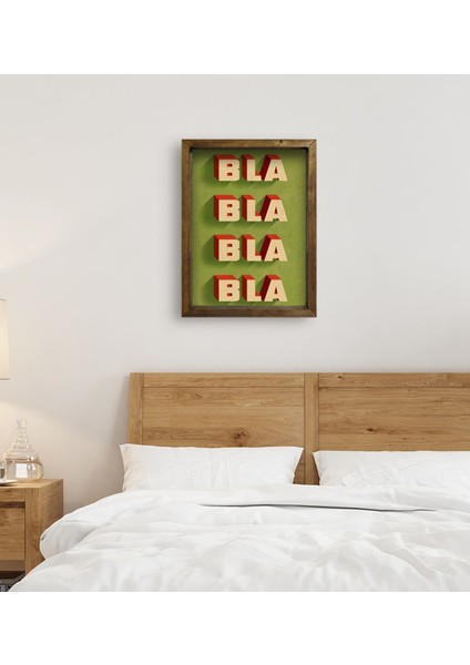 Gift Yatak Odası Konseptli Doğal Masif Ahşap Çerçeveli Tablo 45X65CM-32 fırsatları