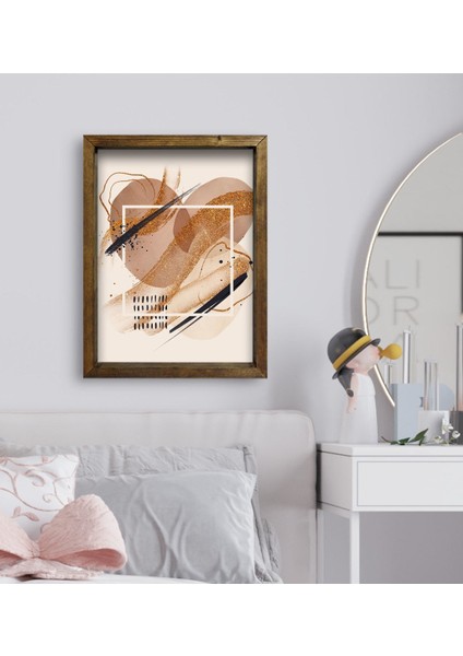 Gift Yatak Odası Konseptli Doğal Masif Ahşap Çerçeveli Tablo 45X65CM-30 fiyatları