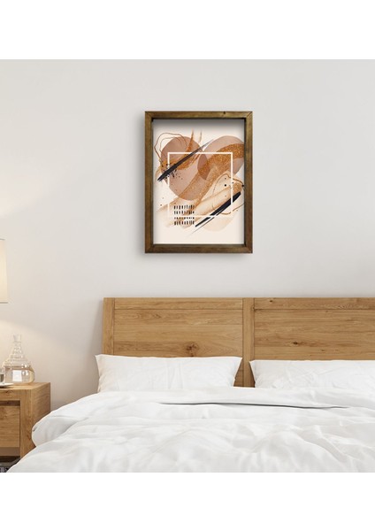 Gift Yatak Odası Konseptli Doğal Masif Ahşap Çerçeveli Tablo 45X65CM-30 fırsatları