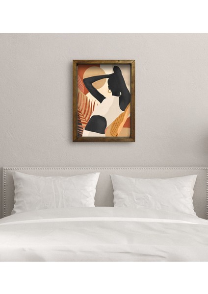Gift Yatak Odası Konseptli Doğal Masif Ahşap Çerçeveli Tablo 45X65CM-11 modelleri