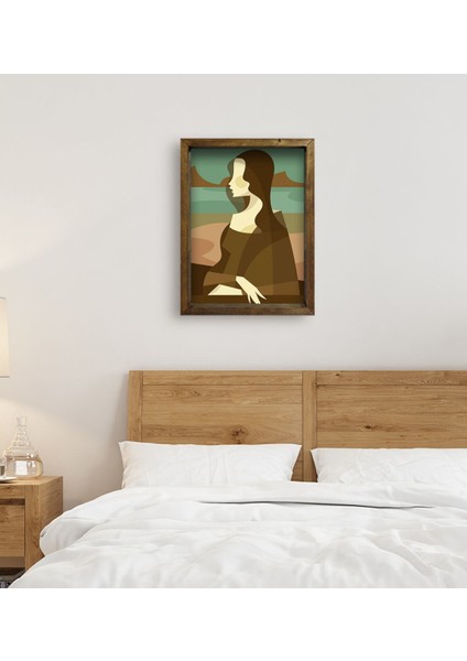 Gift Yatak Odası Konseptli Doğal Masif Ahşap Çerçeveli Tablo 45X65CM-5 fırsatları