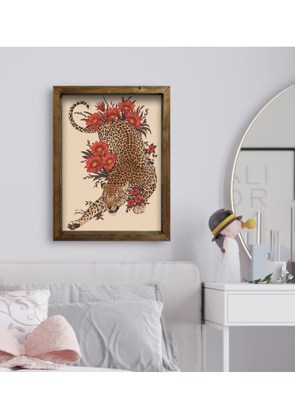 Gift Yatak Odası Konseptli Doğal Masif Ahşap Çerçeveli Tablo 45X65CM-2 fiyatları