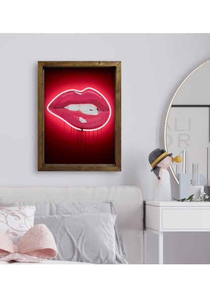 Gift Yatak Odası Konseptli Doğal Masif Ahşap Çerçeveli Tablo 45X65CM-82 fiyatları