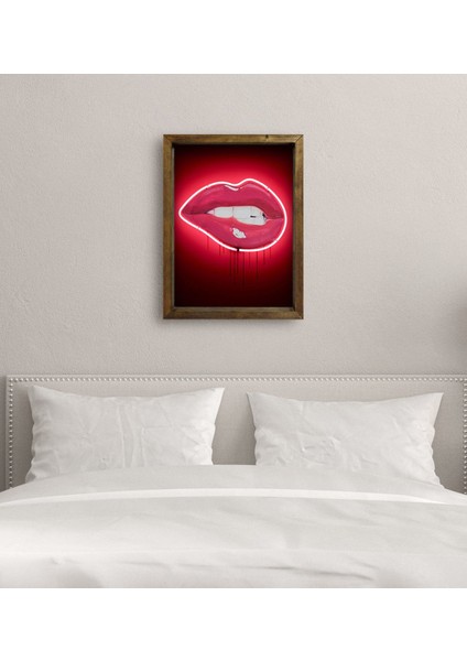 Gift Yatak Odası Konseptli Doğal Masif Ahşap Çerçeveli Tablo 45X65CM-82 modelleri