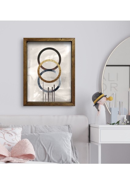 Gift Yatak Odası Konseptli Doğal Masif Ahşap Çerçeveli Tablo 45X65CM-72 fiyatları