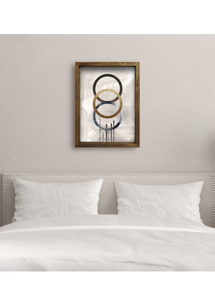 Gift Yatak Odası Konseptli Doğal Masif Ahşap Çerçeveli Tablo 45X65CM-72 modelleri