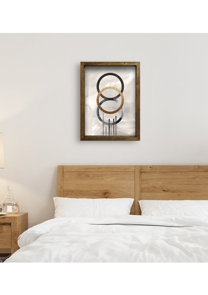Gift Yatak Odası Konseptli Doğal Masif Ahşap Çerçeveli Tablo 45X65CM-72 fırsatları