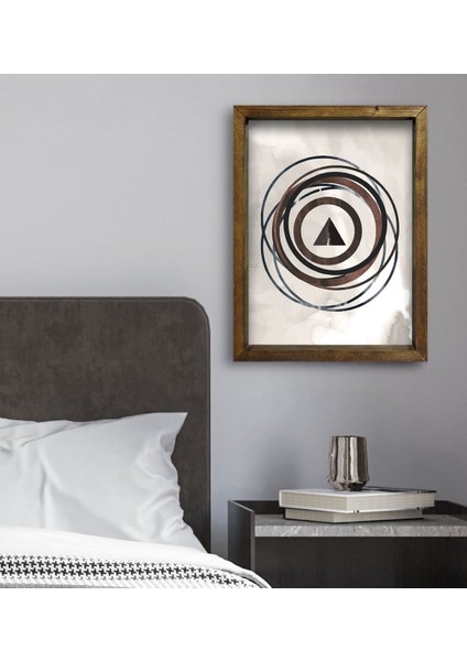 Gift Yatak Odası Konseptli Doğal Masif Ahşap Çerçeveli Tablo 45X65CM-69