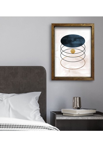 Gift Yatak Odası Konseptli Doğal Masif Ahşap Çerçeveli Tablo 45X65CM-67