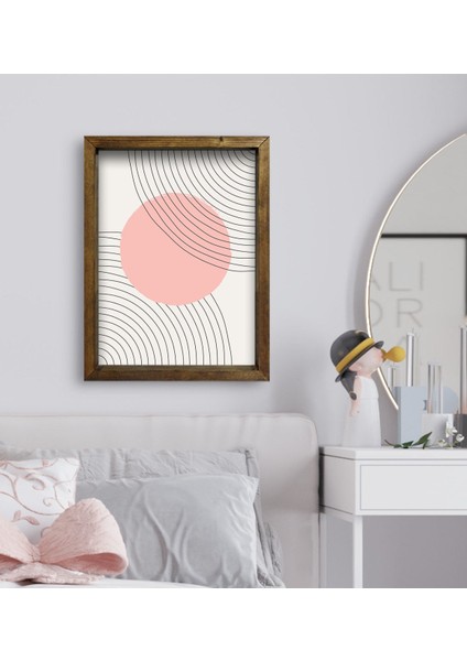 Gift Yatak Odası Konseptli Doğal Masif Ahşap Çerçeveli Tablo 45X65CM-52 fiyatları