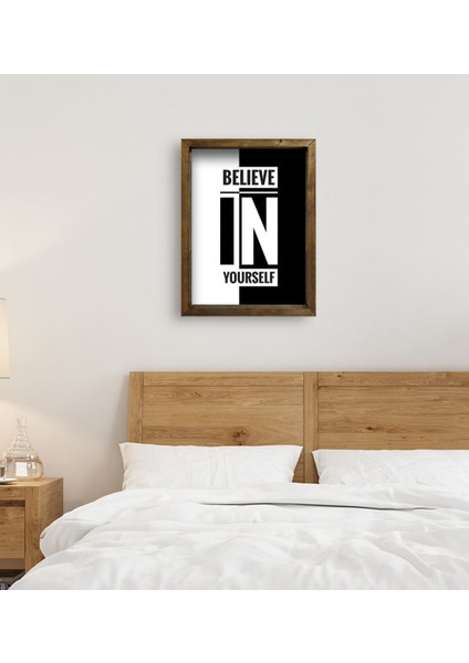 Gift Yatak Odası Konseptli Doğal Masif Ahşap Çerçeveli Tablo 45X65CM-99 fırsatları