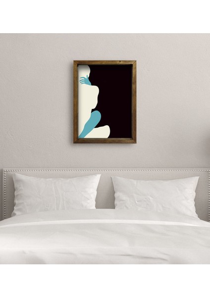 Gift Yatak Odası Konseptli Doğal Masif Ahşap Çerçeveli Tablo 45X65CM-93 modelleri