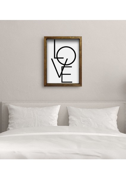 Gift Yatak Odası Konseptli Doğal Masif Ahşap Çerçeveli Tablo 45X65CM-101 modelleri