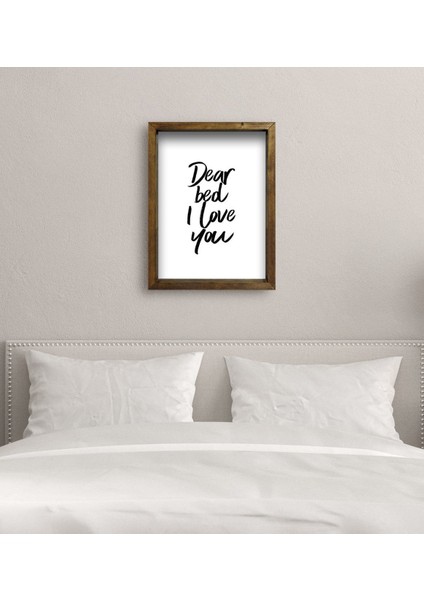 Gift Yatak Odası Konseptli Doğal Masif Ahşap Çerçeveli Tablo 45X65CM-97 modelleri