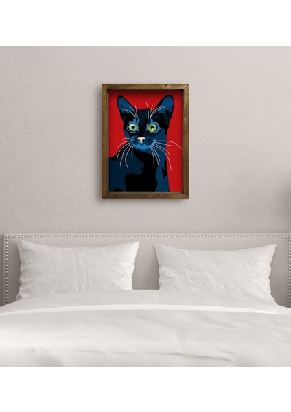 Gift Yatak Odası Konseptli Doğal Masif Ahşap Çerçeveli Tablo 45X65CM-98 modelleri