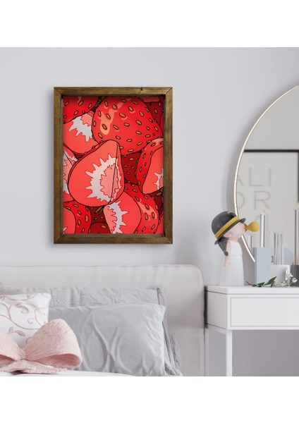 Gift Yatak Odası Konseptli Doğal Masif Ahşap Çerçeveli Tablo 45X65CM-94 fiyatları